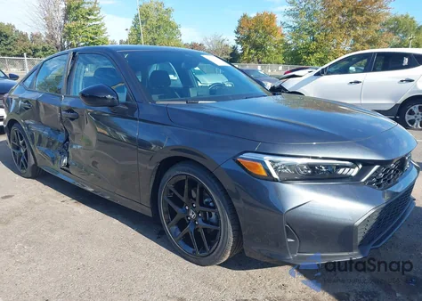 2025 Honda Civic Sport из США, поврежденный, VIN 2HGFE2F59SH605340